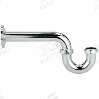 ZURN Trap: Zinc, Chrome-Plated, Silver, 1 1/4 in Nominal Pipe Size, 11 1/4 in Overall Lg (MPN ZR361L-PC). Key specifications — Finish: Chrome-Plated; Includes: Escutcheon; Includes Cleanout: No; Brand: ZURN; Material: Zinc.