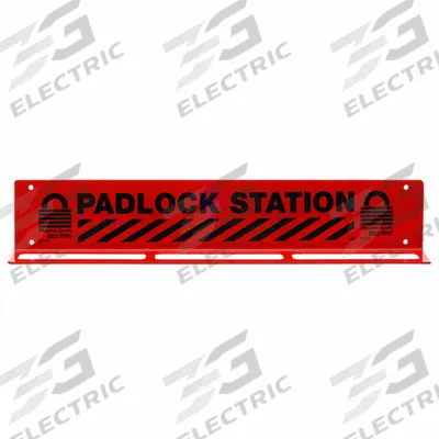 MASTER LOCK Padlock Station: Padlock Station, No Padlocks, Labels Padlock Station - Unfilled Lockout Stations