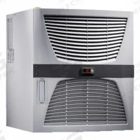 RITTAL Enclosure Cooler: 16,000 BtuH, Indoor Dust-Tight, Cooling Only, 400/460V, 12, Roof Mount (MPN 3334600). Key specifications — Brand: RITTAL; Mounting Type: Roof Mount; Operation Mode: Cooling Only; Operating Voltage: 400/460V.