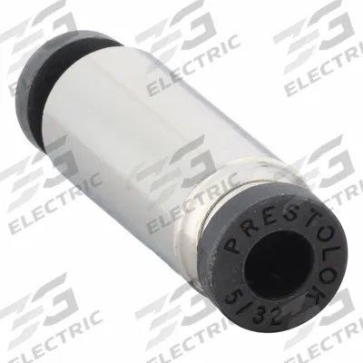 PARKER Push-Fit Union Fitting: 5/32 in OD x 1/8 in OD Size, Push-to-Connect x Push-to-Connect - Nickel-Plated Brass Tube Fittings