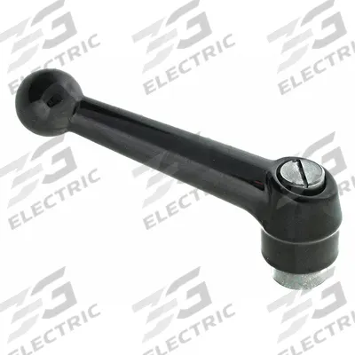 APPROVED VENDOR Adjustable Handle: Zinc w/ SS Thread, 1/4"-20 - Ball-Style Adjustable Handles with Threaded Hole