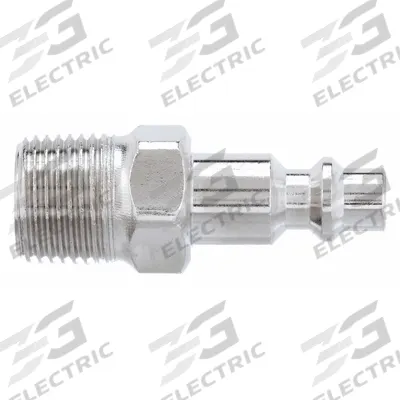SPEEDAIRE Quick Connect Hose Coupling: 1/4 in Body Size, 3/8 in Hose Fitting Size - Industrial Interchange Steel Quick-Connect Air Coupling Plugs