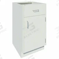 Base Cabinet: 35 1/8 in Overall Ht, 22 in Overall Dp, 18 in Overall Wd, Steel, 1 Drawers, 1 Shelves (MPN GRJTP119-18P-2). Key specifications — Product Type: Base Cabinet; Brand: INSTOCK; Material: Steel; Cabinet Type: Base Cabinets.