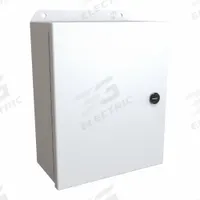 HAMMOND Electrical Enclosure: Steel, 10 in x 8 in x 4 in, NEMA 12/13/3R/4, w/Panel, Solid Cover (MPN EJ1084LG). Key specifications — Closure Method: Latches; Brand: HAMMOND; Knockouts: Not Included.