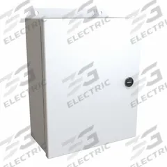 HAMMOND Electrical Enclosure: Steel, 10 in x 8 in x 4 in, NEMA 12/13/3R/4, w/Panel, Solid Cover (MPN EJ1084LG). Key specifications — Closure Method: Latches; Brand: HAMMOND; Knockouts: Not Included.