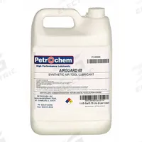 PETROCHEM Air Tool Oil: Synthetic, -55°F Min. Op Temp., 450°F Max. Op Temp., NSF H2, Pail (MPN AIRGUARD 68-001). Key specifications — attr1321222: Synthetic; attr1321226: 20W; attr1321227: 129; attr1321244: PETROCHEM; attr1321245: Pail.