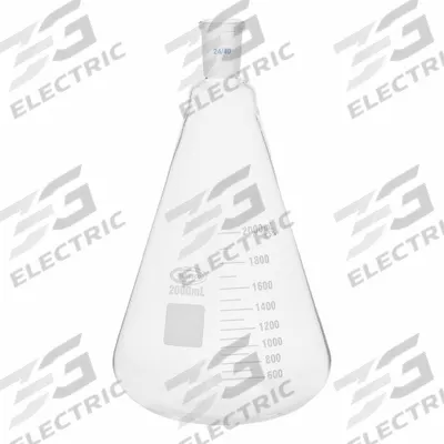 UNITED SCIENTIFIC SUPPLIES Glass Flasks: 2,000 mL, Colorless, Conical - Glass Erlenmeyer Flasks