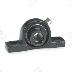 DAYTON Pillow Block Bearing: 3/4 in Bore, Cast Iron, Eccentric Collar, 1 1/4 in Shaft Ht (MPN 3FCT2). Key specifications — Brand: DAYTON; Mounting Bolt Size: 3/8 in; System of Measurement: Inch.