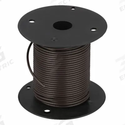 BATTERY DOCTOR Primary Automotive Wire: GPT, 100 ft, 1 Conductor, 22 AWG, Brown - PVC-Insulated General Purpose Primary Wires