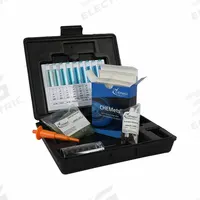 CHEMETRICS Water Quality Test Kit: Sulfide, 1,000 to 10,000 ppm, 1,000 ppm, 30 Tests (MPN K-9520C). Key specifications — Includes: Refill Ampoules; Range: 1,000 to 10,000 ppm; Sensitivity: 1,000 ppm; Test Parameters: Sulfide.