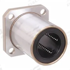 NB Linear Square Flange Mount Bearing: Single, SWK, 3/4 in ID, 2.188 in Flange Wd (MPN SWK12GUU). Key specifications — Material: Resin.