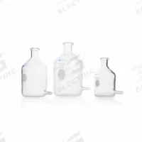 KIMBLE Reservoir Bottle: 2 L, 250 mm, Colorless, Wide Mouth Size, 4 Numbers of Bottles Included (MPN KC14607-2000). Key specifications — Mouth Size: Wide; Brand: KIMBLE; Body Color: Colorless.