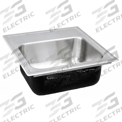 JUST MANUFACTURING Drop-In Sink with Faucet Ledge: 18 in Overall Lg, 15 in Overall Wd - One-Bowl Counter-Mounted Kitchen & Bar Sinks without Faucets