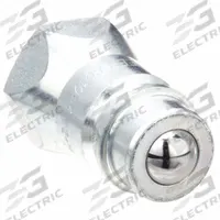 PIONEER Hydraulic Quick Connect Hose Coupling: 1/2 in Coupling Size, Steel, 45.42 lpm Max. Flow Rate (MPN 8010-4). Key specifications — Body Material: Steel; Valve Type: Ball; Thread Size: 1/2"-14; Brand: PIONEER.