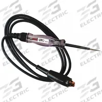 OTC Circuit Tester: Circuit Tester, Electrical Circuits/Open Circuits/Shorts Grounds, 12V/6V (MPN 3634). Key specifications — Compatible Voltage Systems: 12V; Brand: OTC; Probe Material: Stainless Steel; Features: (3) Heavy-Duty Clips with Positive Soldered Connection; Includes: 5 ft Red Twin Clip Coil Cord Lead; Tool Type: Circuit Tester.