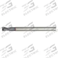WIDIA HANITA Corner Radius End Mill: Carbide, TiAlN Coated, 3 Flute, 3 mm Mill Dia, 3 mm LOC (MPN 75N203022RT)