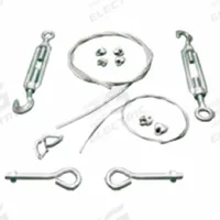 NANO SOX Suspension Cable Hardware Kit: For 8 in_12 in_16 in_20 in_24 in_28 in_32 in_36 in Duct Dia (MPN MSHW100). Key specifications — Brand: NANO SOX; Includes: Turnbuckles.