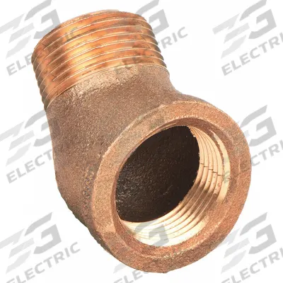 APPROVED VENDOR Metal Pipe Elbow: 45° Elbow, 3/4 in x 3/4 in, Brass - Low-Pressure Threaded Pipe Fittings