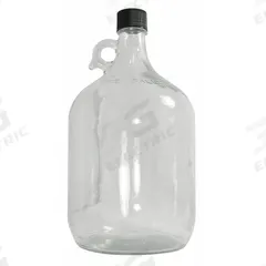 QORPAK Jug: Colorless, Uncoated Bottle, Glass, 3.79 L, 166 mm, Includes Closure, 293 mm Overall Ht (MPN GLC-01438). Key specifications — attr1371258: Yes; attr1371256: Shouldered; attr1371264: QORPAK; attr1371229: Uncoated Bottle.