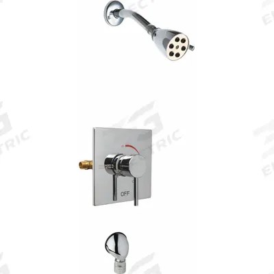CHICAGO FAUCETS Shower Faucet: SH-TP, 2.5 gpm Fixed Showerhead Flow Rate, Brass - Shower Faucets with Fixed Showerheads