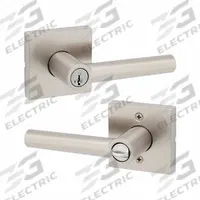 KWIKSET Door Lever Lockset: Office Lever Locksets, Nickel, ADA Compliant (MPN 740MIL-SQT-15-SMT-6AL-RCS). Key specifications — attr1024149: Not Ligature-Resistant; attr1011488: KWIKSET; attr1011524: No Message; attr1011506: Rose; attr1011485: Yes; attr1059461: Satin Nickel-Plated : Zinc.