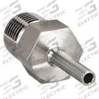 PARKER Compression Fitting Adapter: 1/8 in OD x 1/4 in Pipe Fitting Size, Tube x MNPT (MPN 2MA4N-316). Key specifications — Compatible Fitting Brands: Parker A-LOK; Brand: PARKER.