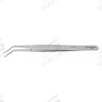 EXCELTA Tweezers: Stainless Steel, Point, Bent Tip, 0.48 mm Tip Thick (MPN 24-6-SA). Key specifications — attr1002355: Stainless Steel; attr1002345: EXCELTA; attr1002348: Stainless Steel; attr1002358: Serrated; attr1002361: 24; attr1024781: Standard.