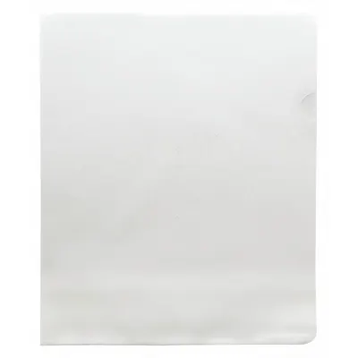 OEM File Jacket: Plastic, 9 in Ht, 12 in Wd, Clear, 25 PK - File Jackets