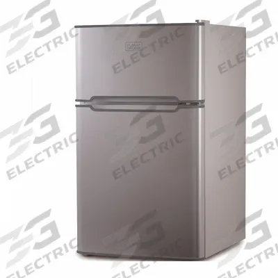 BLACK & DECKER Refrigerator: Stainless Steel, 3.1 cu ft Total Capacity - Mini Refrigerators