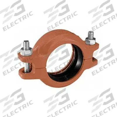 GRUVLOK Clamp Coupling: Rigid Bolted, 1 1/4 in x 1 1/4 in, Ductile Iron, NBR Seal - Grooved Pipe Couplings