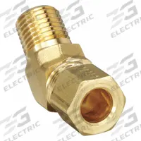 PARKER Compression Fitting Elbow: 3/8 in OD x 1/4 in Pipe Fitting Size, Compression x MNPT, 10 PK (MPN 179CA-6-4). Key specifications — Brand: PARKER.
