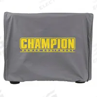 CHAMPION POWER EQUIPMENT Inverter Generator Cover: Inverter Cover, Champion, C90010. Key specifications — Manufacturer Part Number: C90010; Compatible with Brand: Champion; Cover Material: Cotton (Liner); Vinyl (Exterior); Fits Generator Size: 2,000 W Inverter Generators.