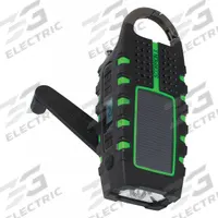 ETON Portable Weather Radio: AM/FM/NOAA, Splash Proof, Green, 1 29/32 in Overall Dp, Gen Monitoring (MPN NSP101WXGR). Key specifications — Features: Splash Proof; Includes: LED Flashlight; Radio Bands: FM; Alert Style: Audible Alert; Brand: ETON; Includes Display: Display Included.