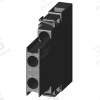 SIEMENS Auxiliary Contact Block: 1NO/1NC, Side Mount, Side-Mounted, 3RH29111DA11. Key specifications — Frame Size: S00; Brand: SIEMENS; Compatible with Series: SIRIUS 3RT2 Contactors.