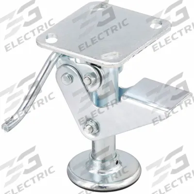 APPROVED VENDOR Floor Lock: For 6 in Wheel Dia, 6 3/4 in Floor Lock Retracted Ht - General Purpose Floor Locks
