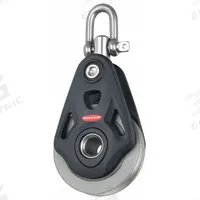 APPROVED VENDOR Pulley Block: Swivel, Pulling, 3,300 lb Working Load Limit, Wire Rope, Shackle, Ball (MPN RF74100AW). Key specifications — Product Type: Pulley Block; Brand: APPROVED VENDOR; Compatible Rope Type: Wire Rope; Pulley Type: Swivel; Attachment Type: Shackle; Operation: Pulling; Bearing Type: Ball; Finish: Anodized.