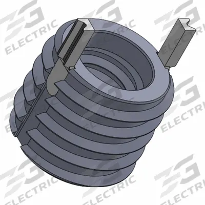 APPROVED VENDOR Key Locking Insert: Thin Wall, 4 Keys, M6-1.00 Int Thrd Sz, M10x1.25 Ext Thrd Sz - Mil. Spec. Key-Locking Inserts
