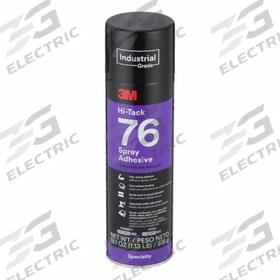 3M Spray Adhesive: Hi-Tack 76, Gen Purpose Bonding & Repair, 18.1 oz, Aerosol Can - General Purpose Spray Adhesives