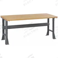 TENNSCO Workbench: Fixed Ht, Laminated Hardwood Butcher Block, 72 in x 36 in, Gray (MPN WB-1-3672W). Key specifications — Brand: TENNSCO.