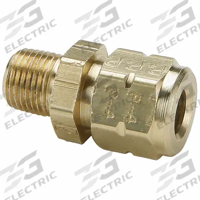 PARKER Compression Fitting Adapter: 1/2 in OD x 1/2 in OD Fitting Size - Oil, Fuel & Coolant Compression Fittings