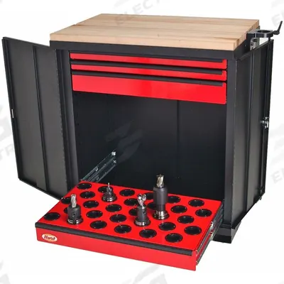 HUOT Tool Holder Workstation: For BT40/CAT40/NMTB40 Taper - CNC Toolholder Workstations