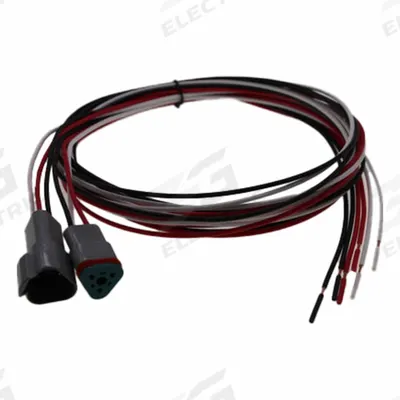 SPEED WIRING PRODUCTS Connector: Deutsch DT, 3 Poles, 72 in Wire Lead Lg, 13 A - Harsh Environment DC Power Deutsch Connector Assemblies