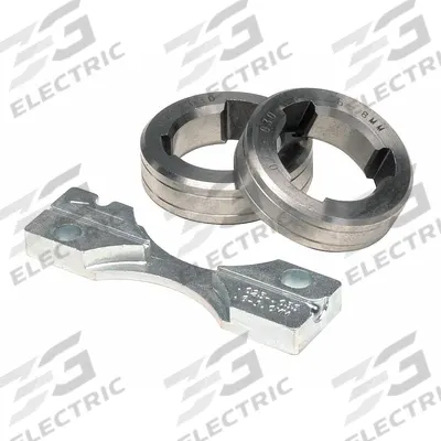 LINCOLN ELECTRIC Drive Roll Kit: 2-Roll, 0.04 in, V-Groove - 2-Roll Kits with Inlet Guide for Lincoln
