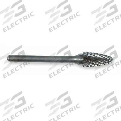 WIDIA METAL REMOVAL Carbide Bur: Ball-Nosed Tree, SF-5, Double Cut, 1/2" x 1" Head - Double-Cut Ball-Nosed Tree Burs