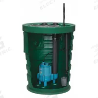 LITTLE GIANT Sewage Ejector System: 41 gal, 1/2 hp, 120V AC, 95 gpm Flow Rate @ 10' of Head, 4 in (MPN 511661). Key specifications — Rated Voltage: 120V AC; Brand: LITTLE GIANT; Switch: Piggyback Tether Float.
