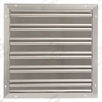 27"H-W 5.75"L Alu Wall Exhaust Shutter: For 24 in Fan, Single Panel, 27 in H, 27 in W, 3 in D, Wall (MPN 2FTW6). Key specifications — Airflow Direction: Horizontal; Blade Type: Flat Blade; Brand: DAYTON; Maximum Air Velocity: 2500 fpm; Mounting Position: Vertical.