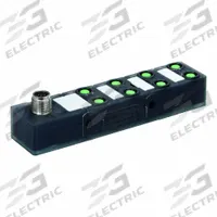 MURRELEKTRONIK M8 distribution block: EXACT8, 8 Ports, 3 Pole M8 Female (MPN 8000-88060-0000000). Key specifications — IP Rating: IP67; Features: Plastic Housing.