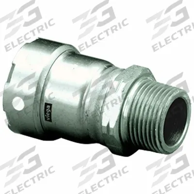 VIEGA MEGAPRESS Crimp Adapter Fitting: 1/2 in Pipe x 1/2 in Pipe Size, Press-fit x MNPT - Stainless Steel Press Fittings