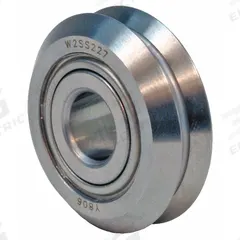 BISHOP-WISECARVER Yoke Roller: 2 23/64 in Roller Dia, V-Groove, Stainless Steel, -22°F to 500°F (MPN W4SS227). Key specifications — Brand: BISHOP-WISECARVER.