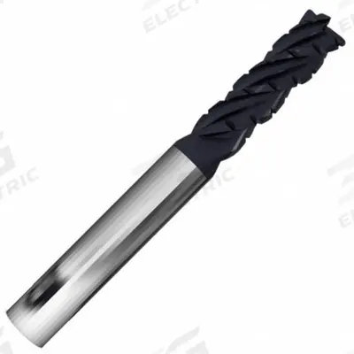 APPROVED VENDOR Corner Radius End Mill: Carbide, AlCrN Coated, 4 Flute, 3/4" Mill Dia - Fast-Cutting Carbide Corner-Radius End Mills for Stainless Steel & Super Alloys